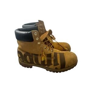 Timberland Boots Wheat Nubuck 6" Waterproof Leather Classic Mens Size 15M Used